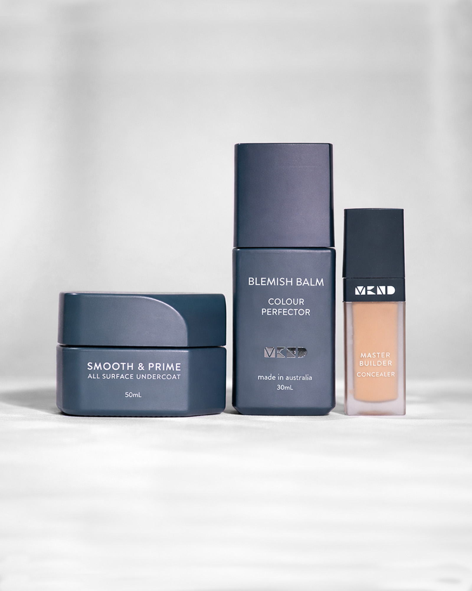 Ground works trio is a primer, bb cream and concealer in your chosen shade.